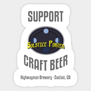 HMB Support Craft Beer: Solstice Porter Sticker
